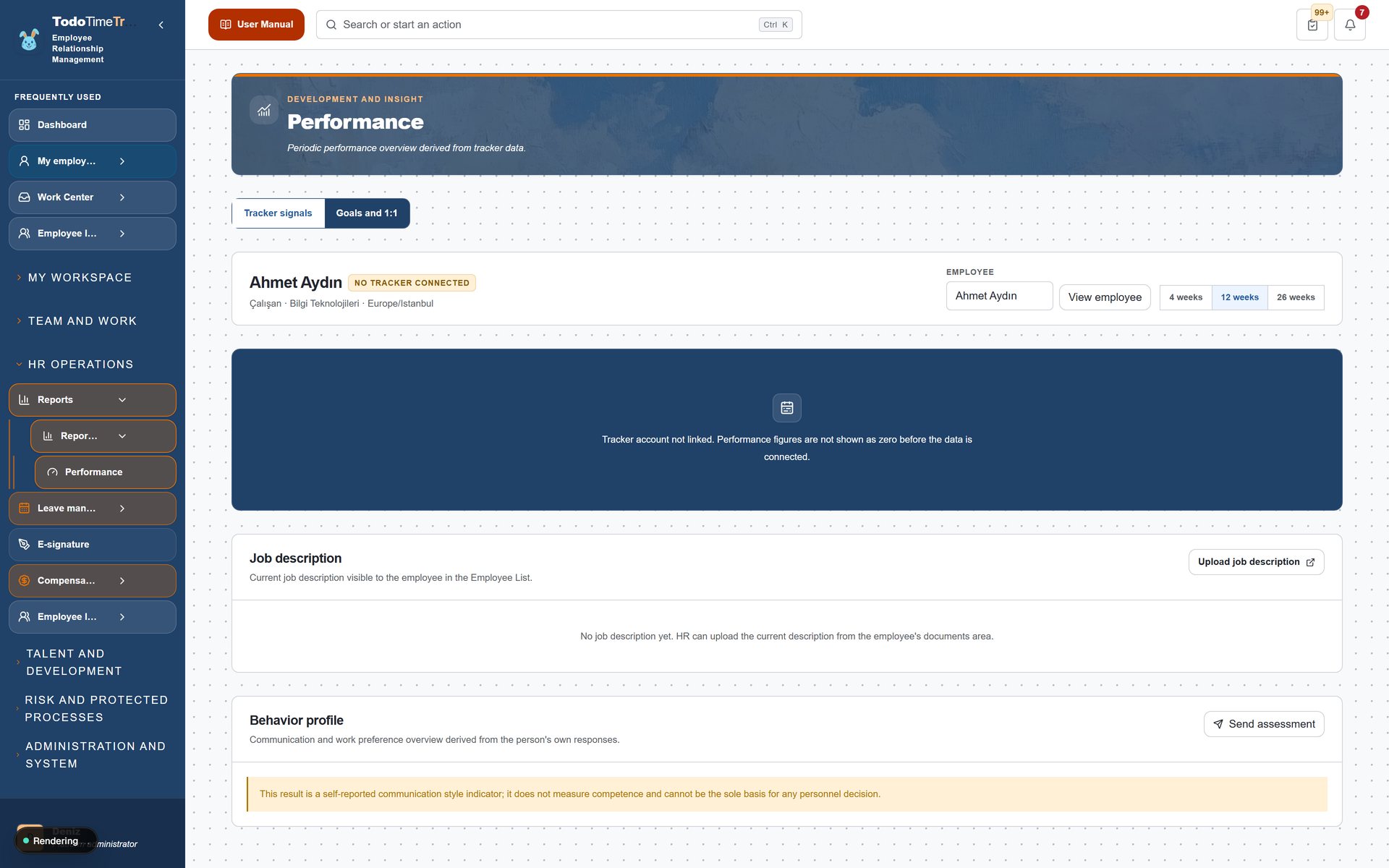 performance screenshot